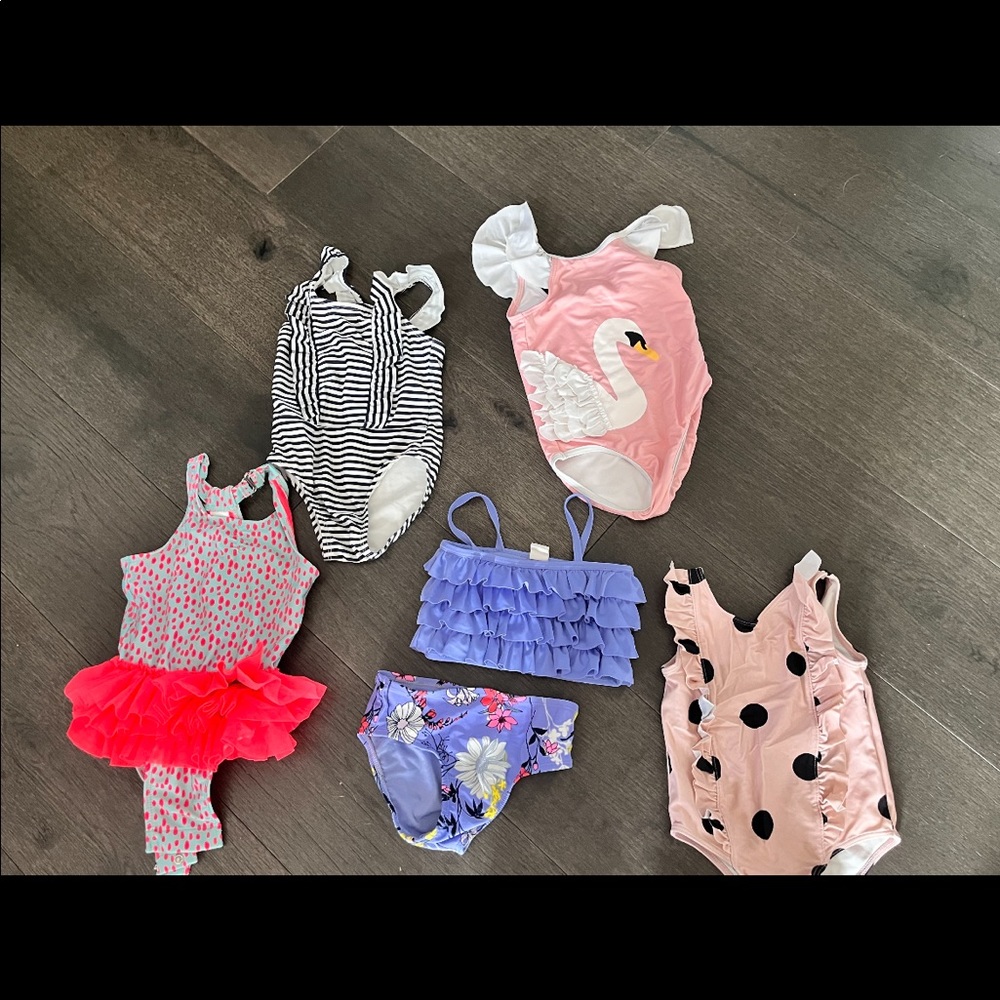 5 toddler bathing suits size 2-3